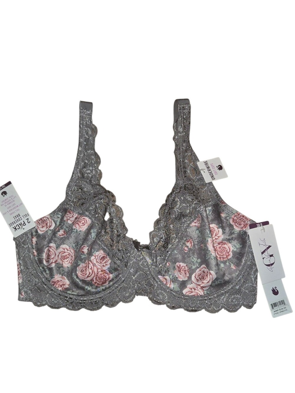 Gloria Vanderbilt Underwire Full Coverage Bra